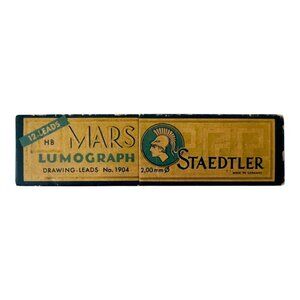 Staedtler Mars Lumograph 1904 HB 2.0MM Mechanical Pencil Leads Germany 1930-40